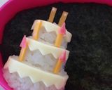 キャラ弁に☆お誕生日の ケーキ ごはん作り方12写真