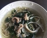 舞茸と白菜と牛肉の生姜スープ作り方4写真