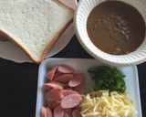 カレーチーズトースト(^^♪作り方1写真