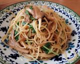 舞茸と水菜の和風パスタ作り方5写真
