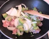 超簡単☆チキン＆アボカドのグリーンパスタ作り方2写真