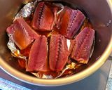 鯖の味噌煮〜ししとう付け合せ〜作り方2写真
