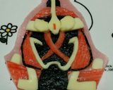 キャラ弁 仮面ライダーゴースト ムサシ作り方11写真