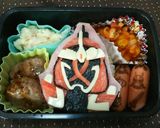 キャラ弁 仮面ライダーゴースト ムサシ作り方12写真