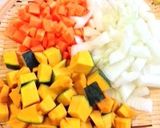 ハロウィン＊南瓜のドライカレー作り方1写真