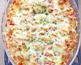 チーズたっぷり♪野菜とベーコンの重ね焼き作り方10写真
