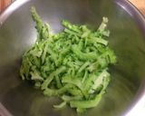 ゴーヤと鶏肉の塩昆布マヨサラダ作り方5写真