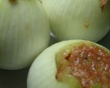 春の丸ごと新玉ねぎ挽肉詰スープ作り方2写真