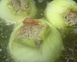 春の丸ごと新玉ねぎ挽肉詰スープ作り方3写真