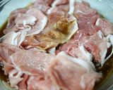 豚肉の辛子醤油炒め作り方1写真