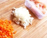 子どもご飯に☆野菜たっぷり鶏そぼろ丼作り方1写真