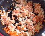 子どもご飯に☆野菜たっぷり鶏そぼろ丼作り方2写真