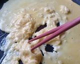 ふわとろスクランブルなめ茸マヨトースト!作り方4写真