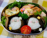 幼稚園 お弁当 ハロウィン♡おばけちゃん作り方5写真