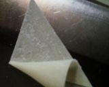 ワンタンの皮deとんがりコーン作り方3写真