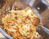 離乳食 後期 鶏レバー入りうどん焼き作り方2写真