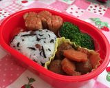 お弁当★ミートボールに野菜をMIX♪作り方5写真