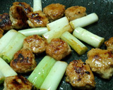 鶏つくねと長ねぎのとろみ甘辛炒め作り方6写真