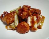 鶏つくねと長ねぎのとろみ甘辛炒め作り方7写真