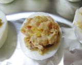ピリ辛♪ゆで卵のハム＆キムチチーズ焼き作り方5写真