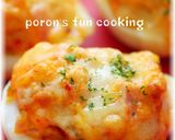 ピリ辛♪ゆで卵のハム＆キムチチーズ焼き作り方8写真