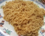 鶏のから揚げ入りの野菜炒め、まず焼きそば作り方9写真