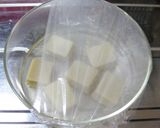 小さなこうやとカニカマの塩昆布和え作り方1写真