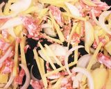 じゃがいも、ベーコン、たまねぎチーズ焼き作り方2写真