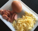 たまごとカレーのチーズトースト！作り方1写真