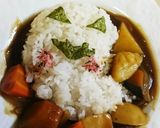 簡単☆秋のハロウィンカレー作り方3写真