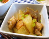 がっつり美味しい♪鶏・大根・蒟蒻の煮物作り方14写真