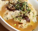 【簡単】茗荷たっぷり!和風スープ餃子!作り方6写真