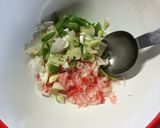 中学男子のおやつ！財布に優しいカニ玉丼作り方3写真