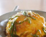 中学男子のおやつ！財布に優しいカニ玉丼作り方18写真