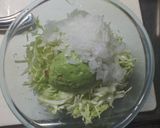 大豆入り☆ノンマヨアボカドコールスロー作り方2写真