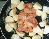 フライパンで！鶏肉とじゃがいもの唐揚げ作り方4写真