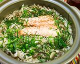 超簡単♡秋の味覚！鮭と茸の炊き込みご飯作り方7写真