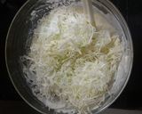 簡単❁スーパーの千切りキャベツお好み焼き作り方1写真