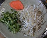 モヤシと豆苗とニンジンのナムル作り方1写真