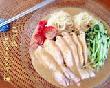 茹で鶏豆乳すりゴマ冷し麺〜♪作り方9写真