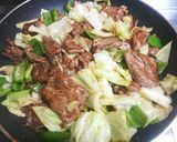 牛肉とキャベツのオイスター醤油炒め作り方4写真