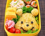 カレーピラフdeプーさんキャラ弁作り方7写真