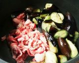 秋茄子とオクラと牛肉の味噌炒め作り方3写真