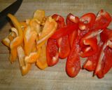パプリカと豚肉の海苔炒め作り方1写真