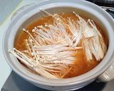 茸と水菜のぽかぽかコチュ鍋作り方7写真