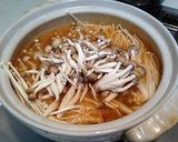 茸と水菜のぽかぽかコチュ鍋作り方8写真