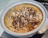 茸と水菜のぽかぽかコチュ鍋作り方9写真