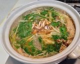 茸と水菜のぽかぽかコチュ鍋作り方11写真