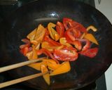 パプリカと豚肉の海苔炒め作り方4写真