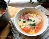 トマトと玉子のコンソメスープ作り方5写真